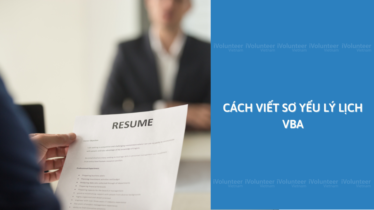 Cách Viết Sơ Yếu Lý Lịch VBA