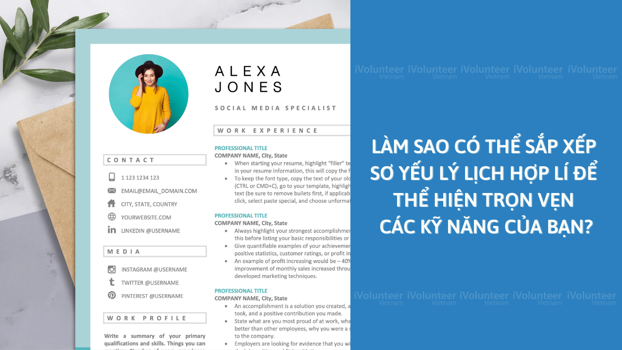 Làm Sao Có Thể Sắp Xếp Sơ Yếu Lý Lịch Hợp Lí Để Thể Hiện Trọn Vẹn Các Kỹ Năng Của Bạn?