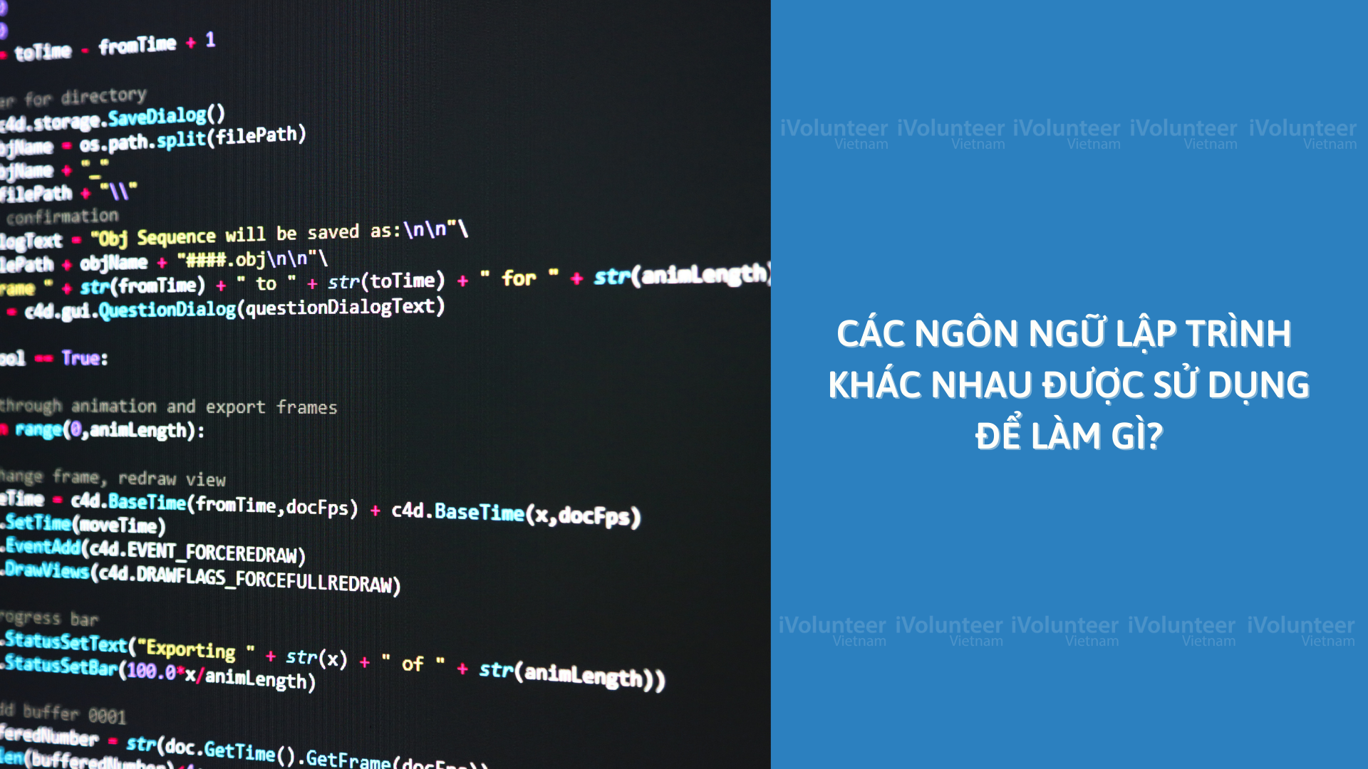 Các Ngôn Ngữ Lập Trình Khác Nhau Được Sử Dụng Để Làm Gì?