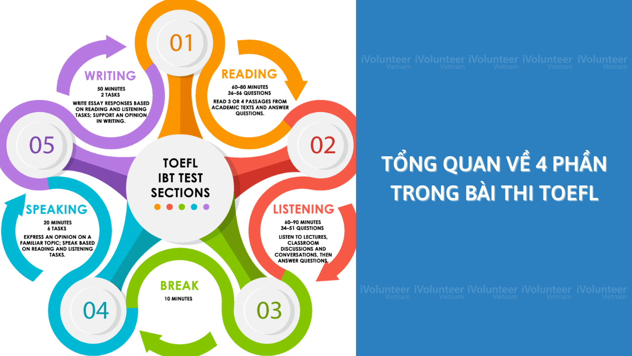 Tổng Quan Về 4 Phần Trong Bài Thi TOEFL