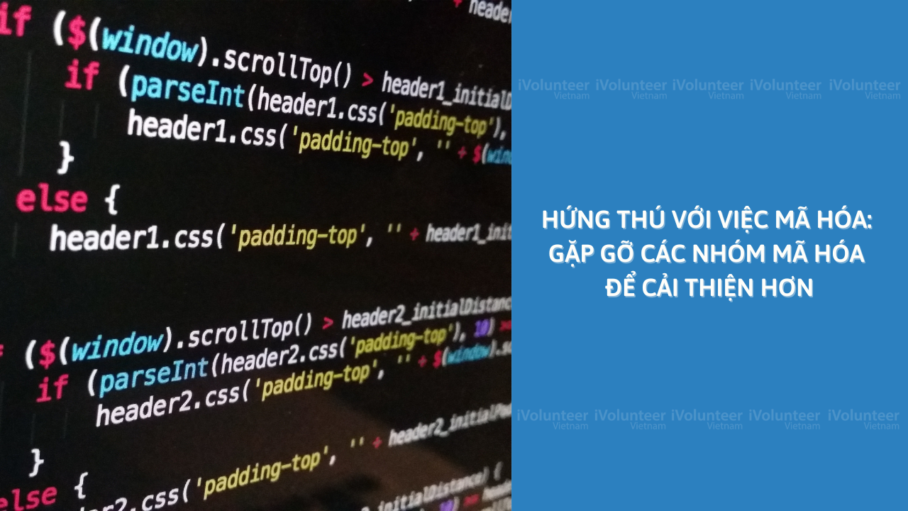 Hứng Thú Với Việc Mã Hóa: Gặp Gỡ Các Nhóm Mã Hóa Để Cải Thiện Hơn