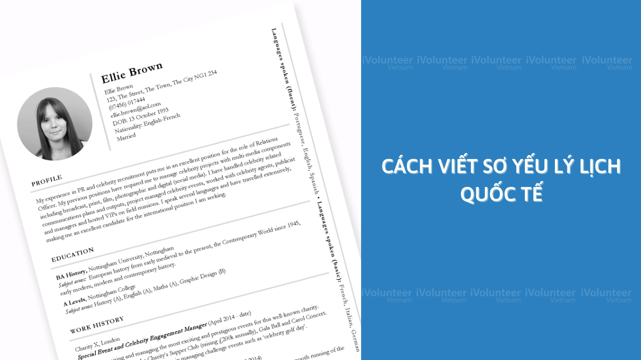 Cách Viết Sơ Yếu Lý Lịch Quốc Tế