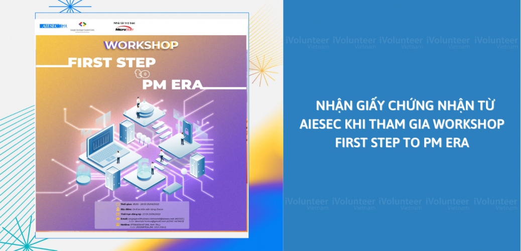 Nhận Giấy Chứng Nhận Từ AIESEC Khi Tham Gia Workshop First Step To PM Era