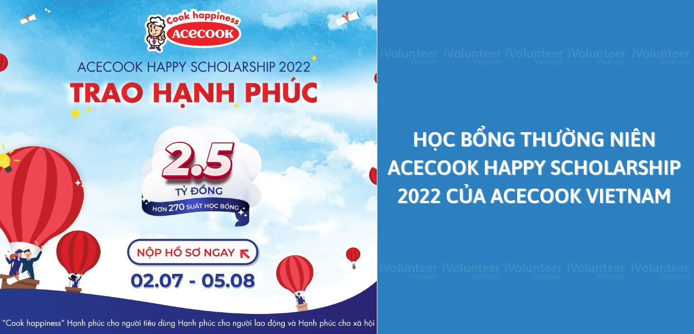 Học Bổng Thường Niên Acecook Happy Scholarship 2022 Của Acecook Vietnam