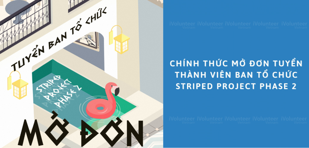 Chính Thức Mở Đơn Tuyển Thành Viên Ban Tổ Chức Striped Project Phase 2