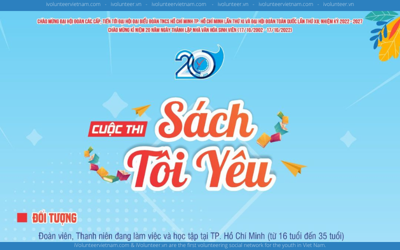 Nhà Văn Hóa Sinh Viên Thành Phố Hồ Chí Minh Phát Động Cuộc Thi Sách Tôi Yêu 2022 Với Tổng Giá Trị Giải Thưởng Lên Đến 15 Triệu Đồng