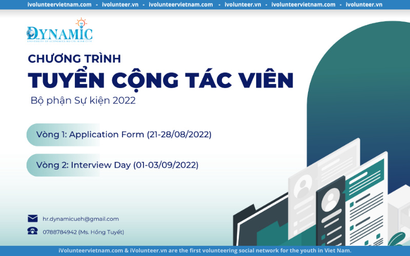 Câu Lạc Bộ Dynamic UEH Chính Thức Mở Đơn Tuyển Cộng Tác Viên Cho Bộ Phận Sự Kiện 2022