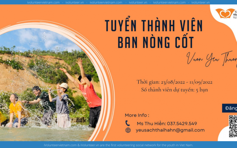 Câu Lạc Bộ Vườn Yêu Thương Thái Hà Tuyển Thành Viên Ban Nòng Cốt