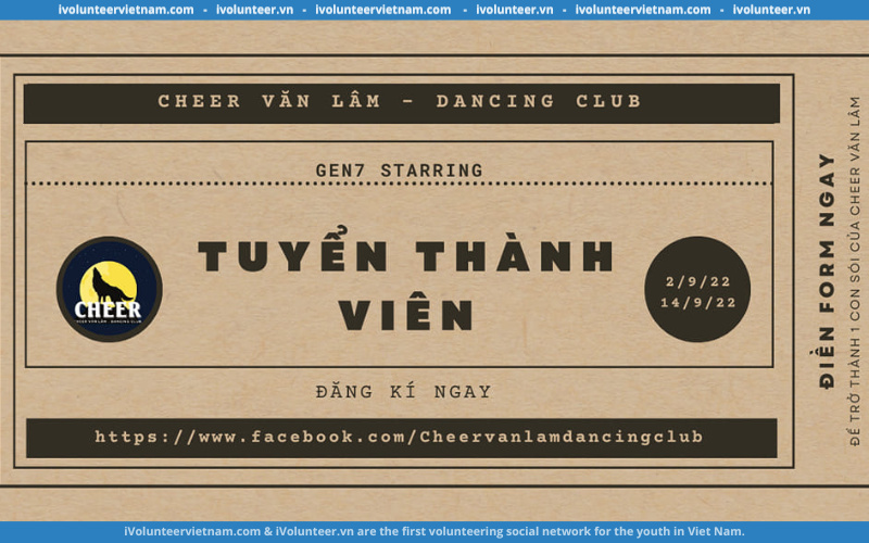 Câu Lạc Bộ Nhảy Cheer Văn Lâm Tuyển Thành Viên Gen 7 