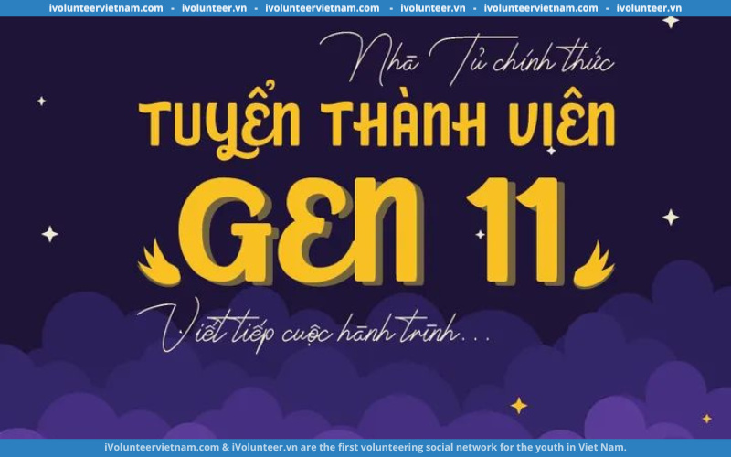 Dự Án Cộng Đồng Tủ Sách Trong Veo Tuyển Thành Viên Gen 11