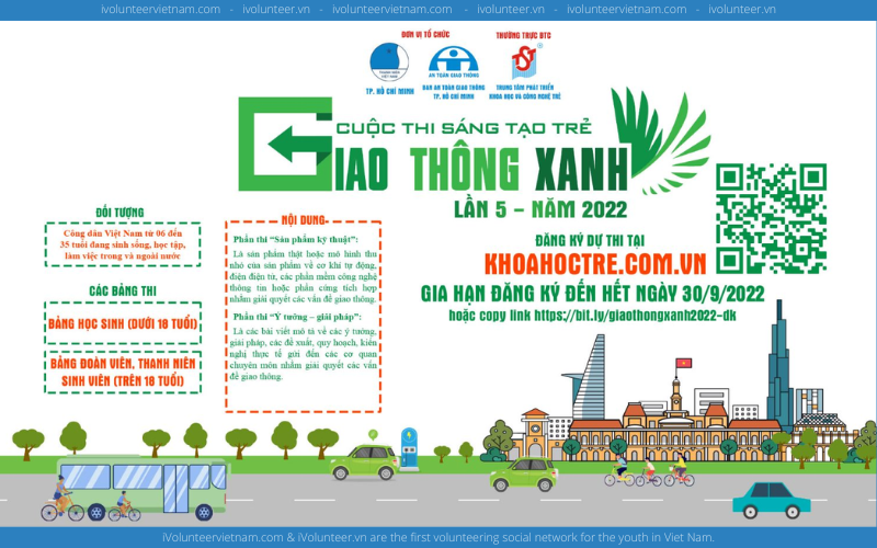 Thông Báo Điều Chỉnh Thời Gian Tổ Chức Cuộc Thi Sáng Tạo Trẻ “Giao Thông Xanh” Lần 5 Năm 2022