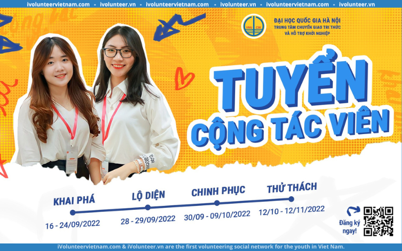 Trung Tâm Chuyển Giao Tri Thức Và Hỗ Trợ Khởi Nghiệp Gia Hạn Thời Gian Tuyển Cộng Tác Viên Gen 3