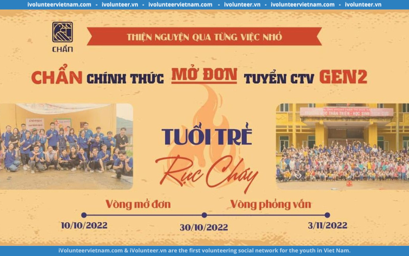 Quỹ Thiện Nguyện Chẩn Charity Fund Chính Thức Mở Đơn Tuyển Cộng Tác Viên Gen 2