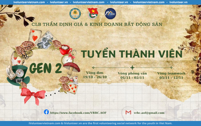 Câu Lạc Bộ Thẩm Định Giá & Kinh Doanh Bất Động Sản Học Viện Tài Chính Mở Đơn Tuyển Thành Viên Gen 2