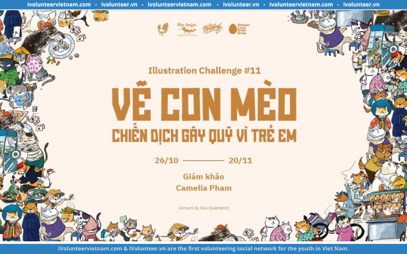 Phát Động Illustration Challenge: Vẽ Con Mèo - Chiến Dịch Gây Quỹ Vì Trẻ Em