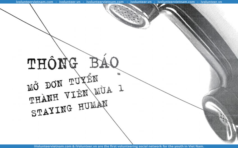 Dự Án Staying Human Mở Đơn Tuyển Thành Viên Ban Tổ Chức Mùa 1