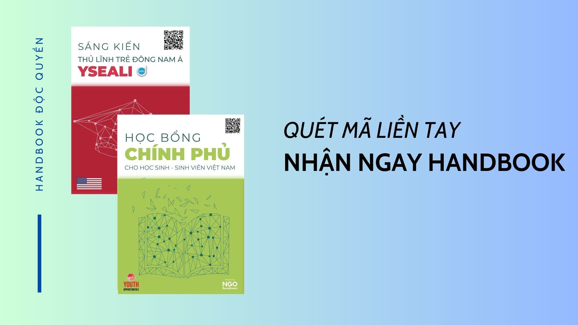 Top 4 Handbook Học Bổng, Tình Nguyện, Giao Lưu Quốc Tế Độc Quyền Dành Cho Học Sinh Sinh Viên - Quét Mã QR, Nhận Ngay Handbook